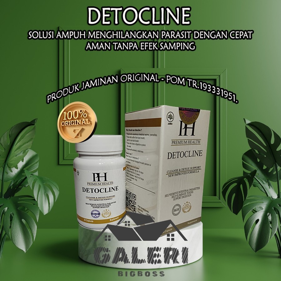( Terlaris) Detocline Asli Herbal Original Obat Penghilang Parasit Ampuh