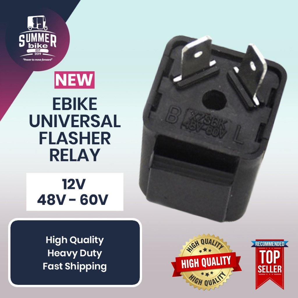 Flasher Ebike 12v Flasher 48-60v Relay Flasher Buzzer Universal Lampu Sinyal Dengan Suara