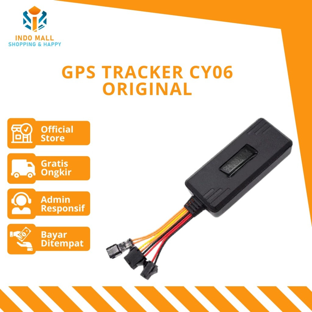 (INDOMALL) CY06 GPS TRACKER gps mobil GPS CY06 4G Tracker Motor Mobil Gratis Server Online Web