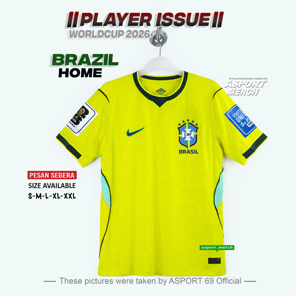 ASPORT JERSEY BRAZIL HOME WCUP 2026 PI BRAZIL PLAYER ISSUE