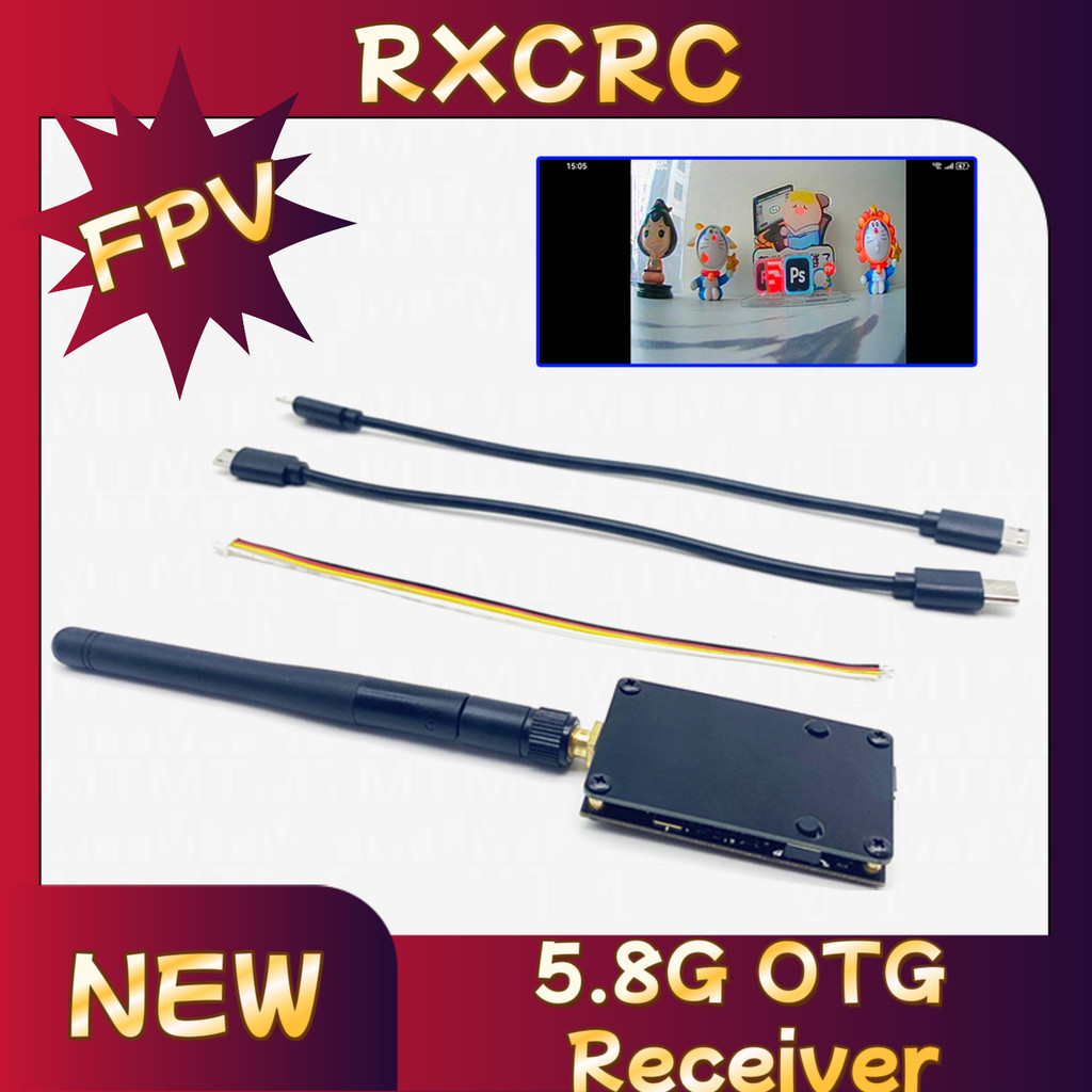 RXCRC FPV 56 5.8G 720*480 UVC Receiver OTG VR Android Phone Tablet Smartphone for AV Monitor Receive
