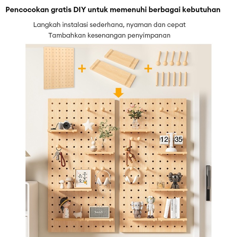 Pegboard Pegboard Dinding Papan Dinding Papan Lubang Rak Dinding Minimalis Rak Dinding Tempel