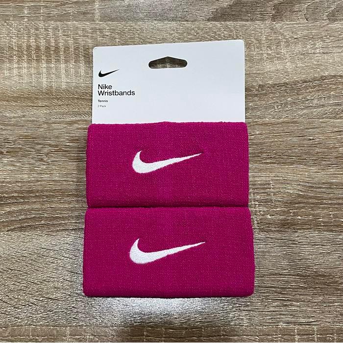 Nike Premier Tennis Wristband Doublewide (2pcs/pack) - White/black, 1pack(2pcs) [Terlaris]