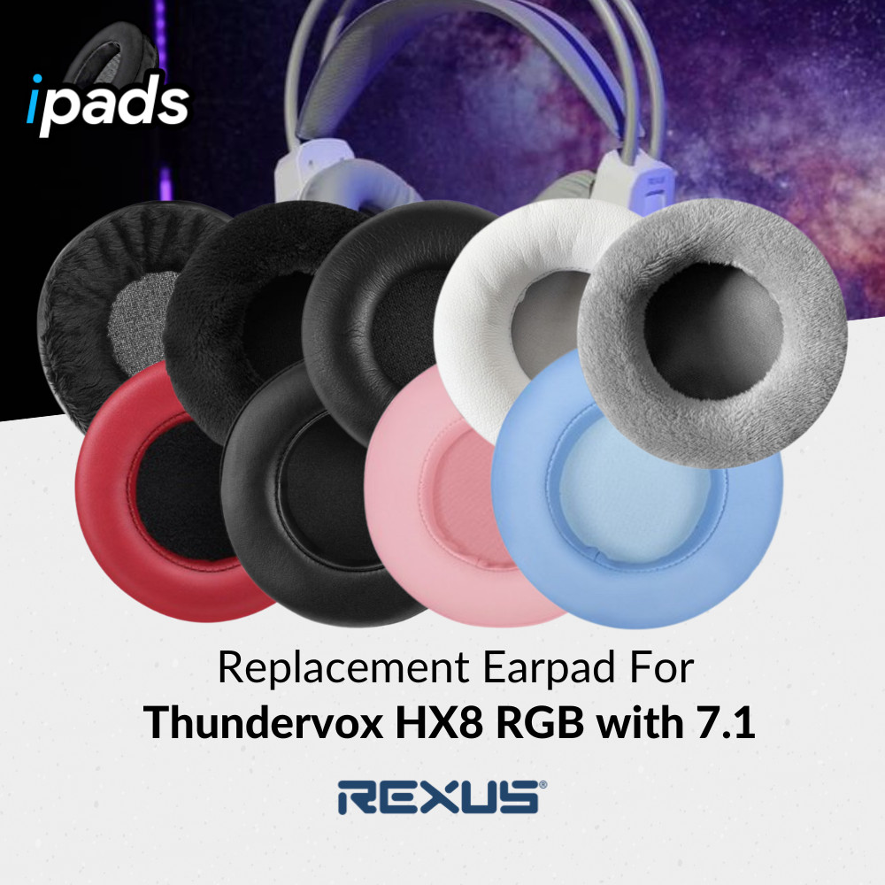 Earpad Earcup Earcushion Rexus Thundervox HX8 RGB with 7.1 Busa Bantalan Foam Pads