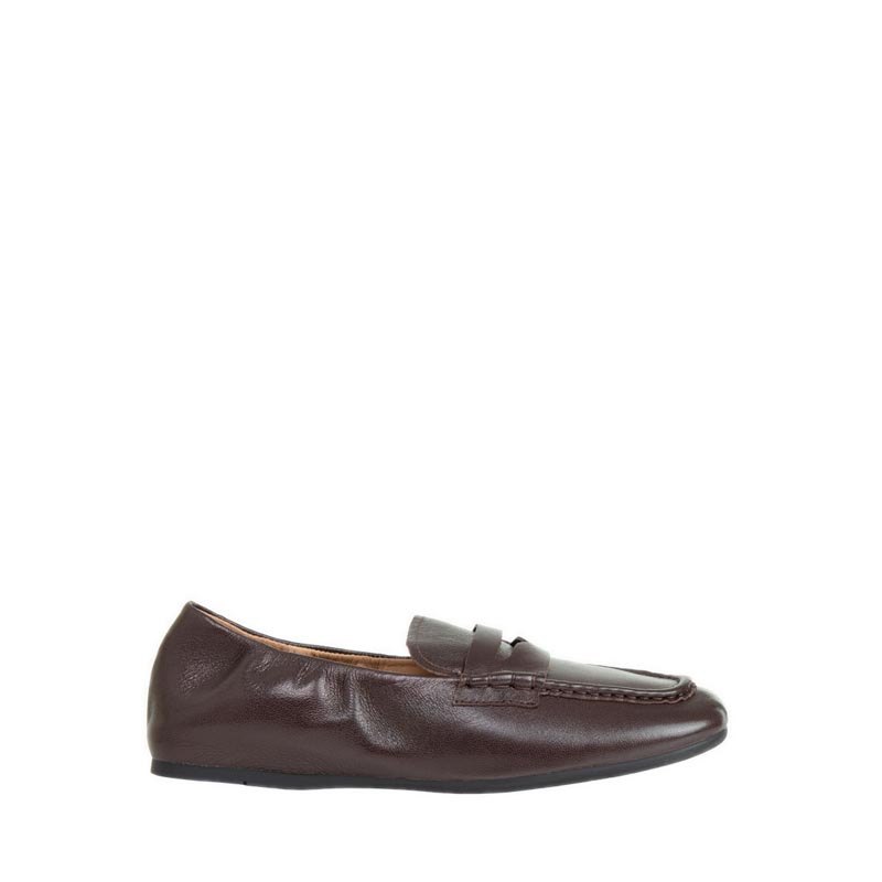 Pazzion Women's Rylianne Leather Penny Loafers - Brown