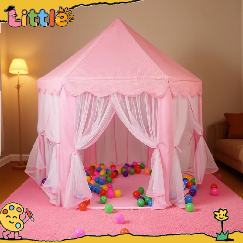 Tenda Bermain untuk Anak Laki-Laki dan Perempuan, Rumah Main Putri untuk Dalam Ruangan, Rumah Main K