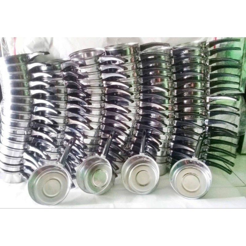 Panci Masak Air/Susu/Kopi..isi 10 pcs.. Stainless steel.. Panci Viral