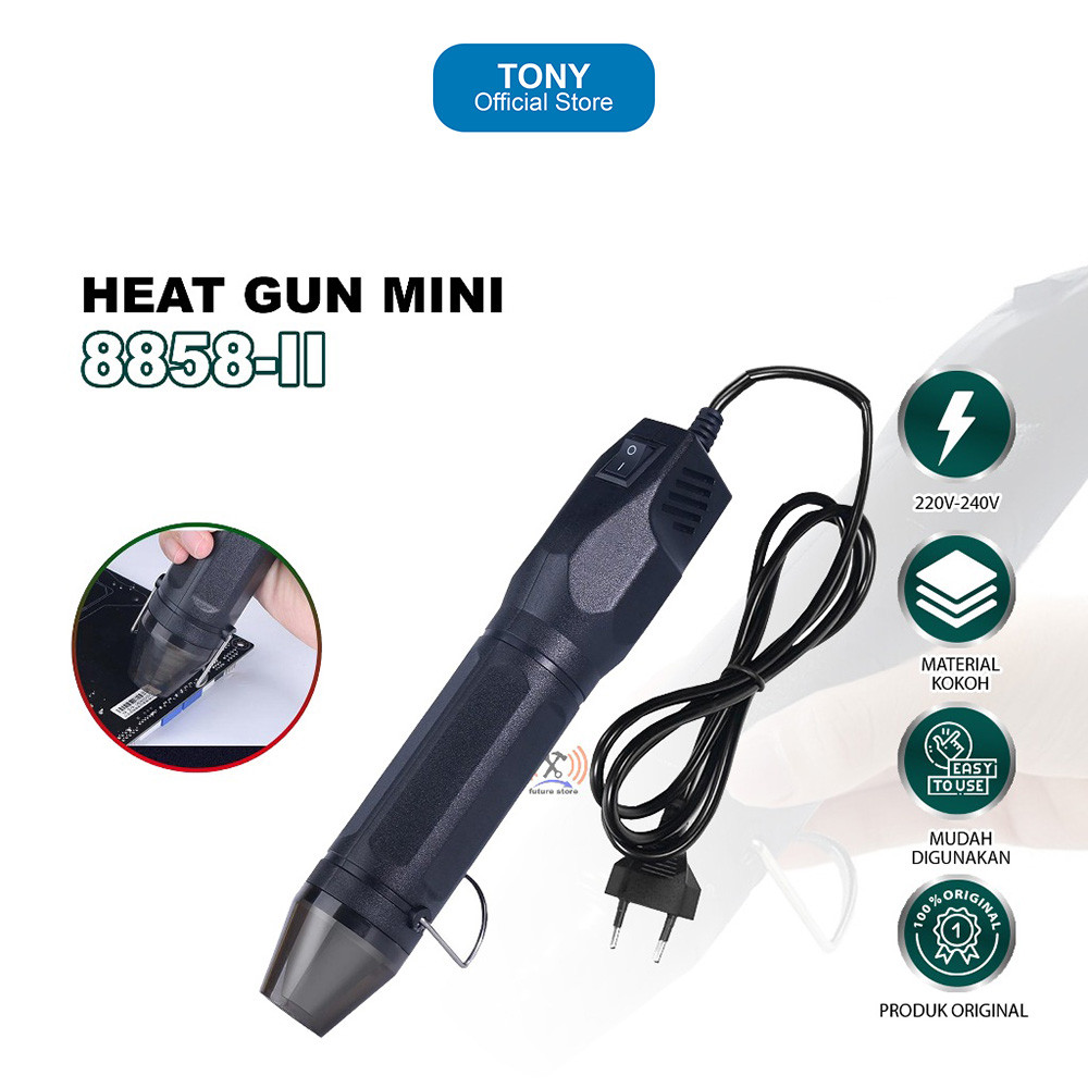 Heat Gun Mini YIHUA 8858 II - Portable DIY Hot Air Shrink Tool - 8858 II