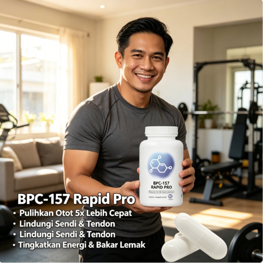 BPC-157 Rapid Pro Muscle Joint Gut Support Pemulihan 60 Kapsul CO838