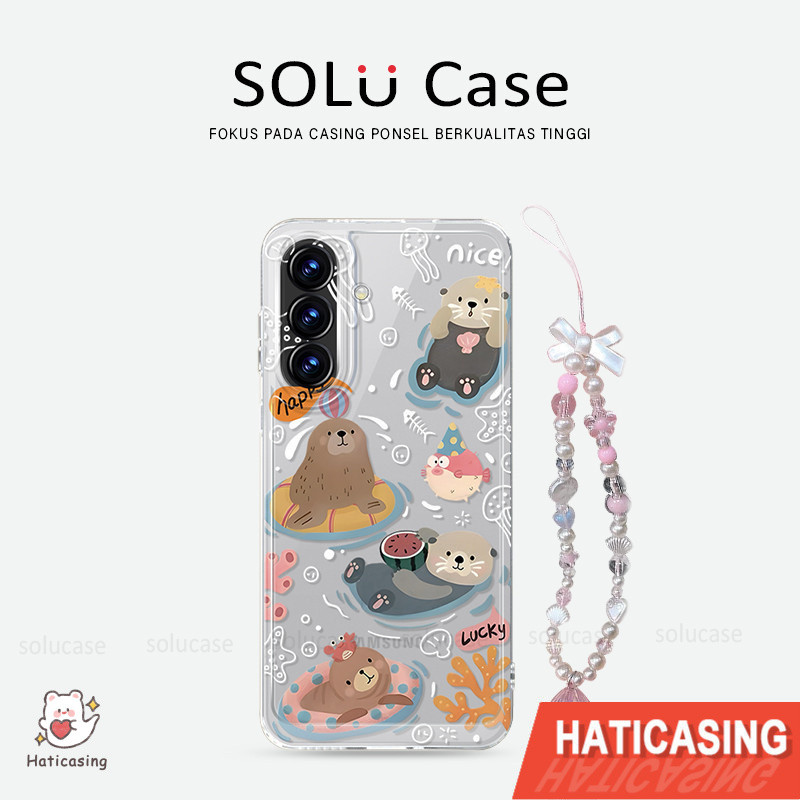 Clear Cowok Segel Grafiti Untuk Case Samsung S26 Ultra A17 5G A07 Galaxy M23 M55 M15 M54 Galaxy S25 