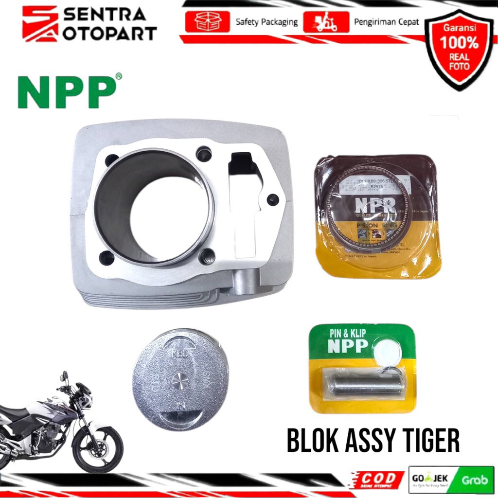 Blok block silinder  seher seker paket piston kit tiger npp