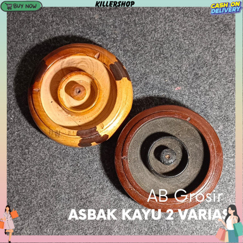 Asbak kayu 2 variasi , asbak kayu pinus murah asbak sovenir KLR