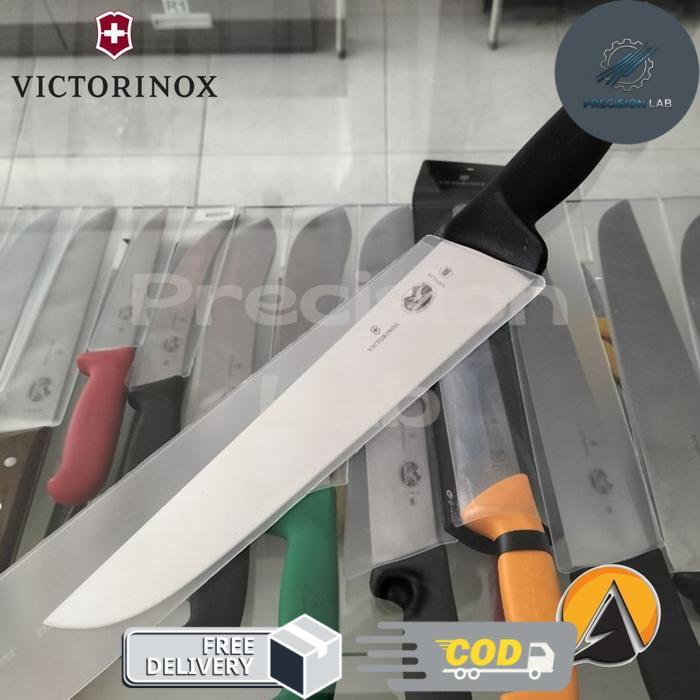Butcher knife pisau sembelih victorinox 26 cm original 5.5203.26 - Hitam -p.lab