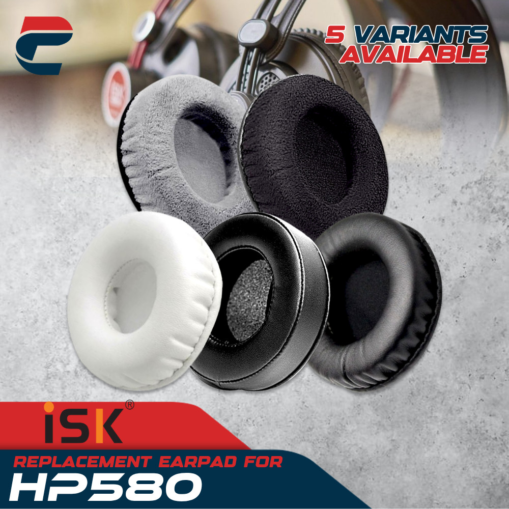 Earpad Earcup Ear Cushion ISK HP580 HP 580 HP-580 Busa Bantalan Foam