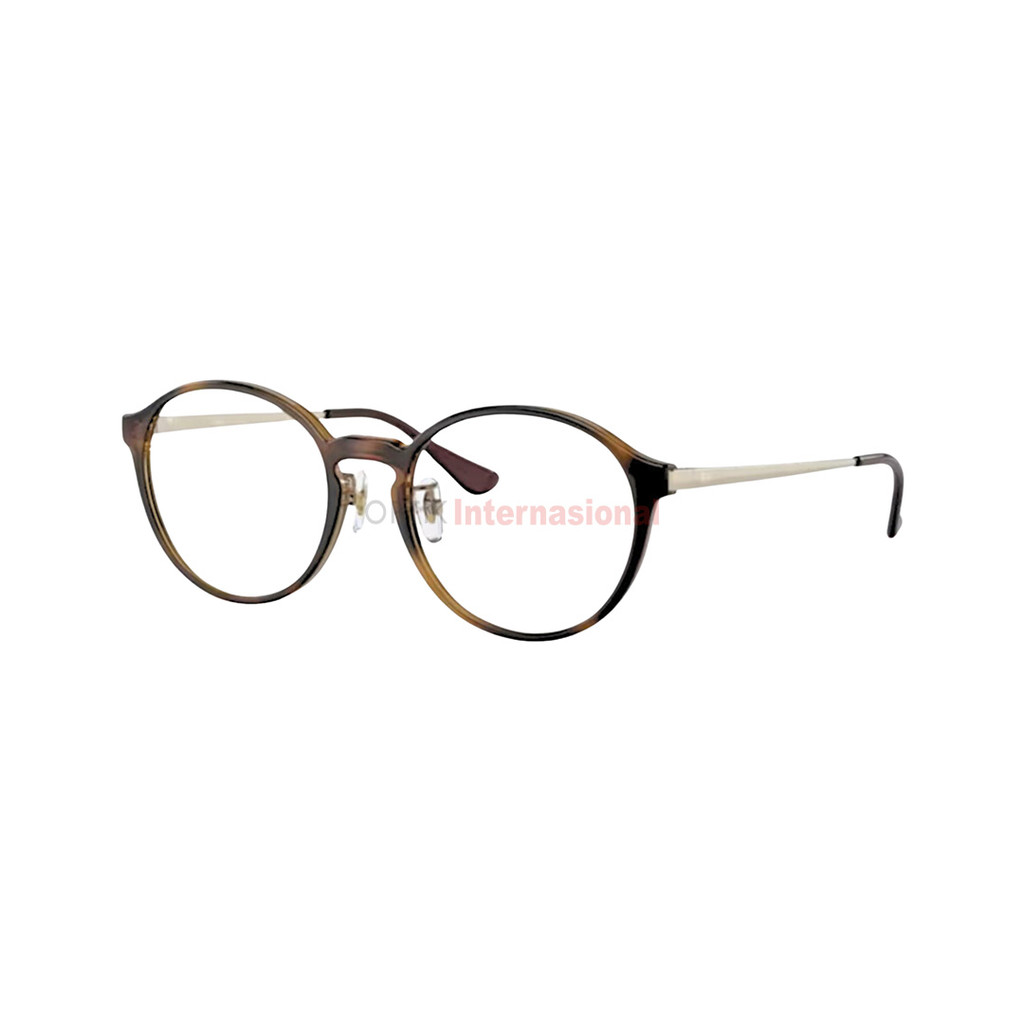 RAYBAN RB7178D Kacamata Frame Round Authentic Vintage Modern Light Brown