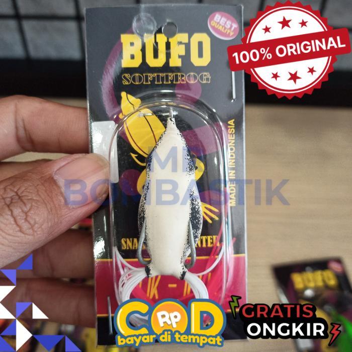 Lure Bufo Soft Frog Ngesot New Baby Ngesot Softfrog Skirt Umpan - Putih, Ngesot New -bomb