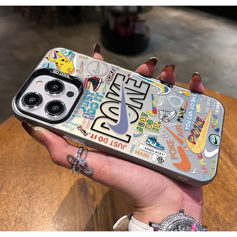 Casing Vivo Nike Pikachu ﻿untuk Vivo Y02 Y02T Y15 Y16 Y11 Y12 Y17S Y19 Y19S 20 12 21 33 27 30 50 35 