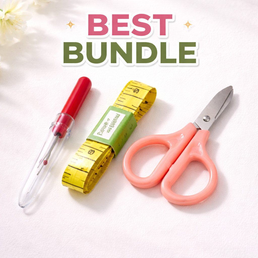 PAKET BEST BUNDLE PENDEDEL + METERAN + GUNTING MINI BENANG RAJUT