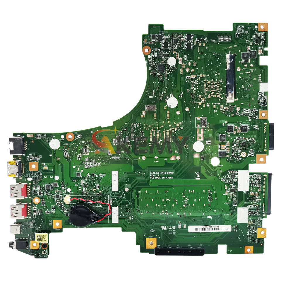 GL553VD Laptop Motherboard For ASUS ROG ZX63V ZX53VW FX53VW FZ53V GL553V GL553VE ZX53V GL553VD Mainb