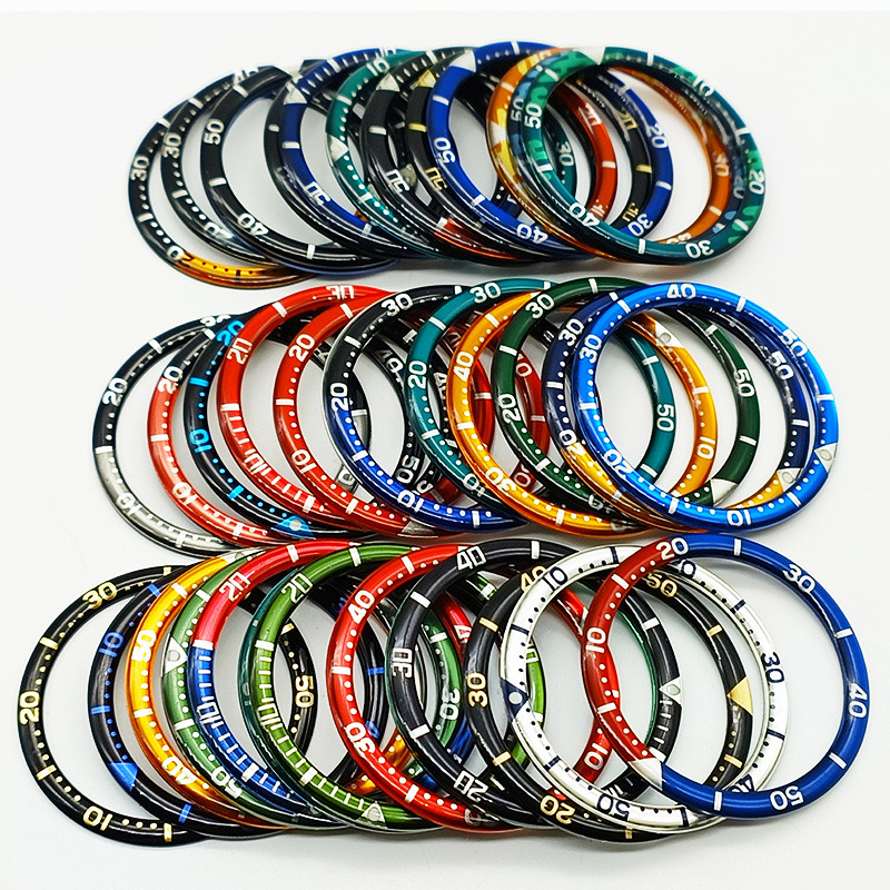 Mod 38mm SKX007 Bezel ert Fit for SKX007 SKX009 SKX173 SKXA35 SRPD ver Watch Case Aluminum Resin Bez