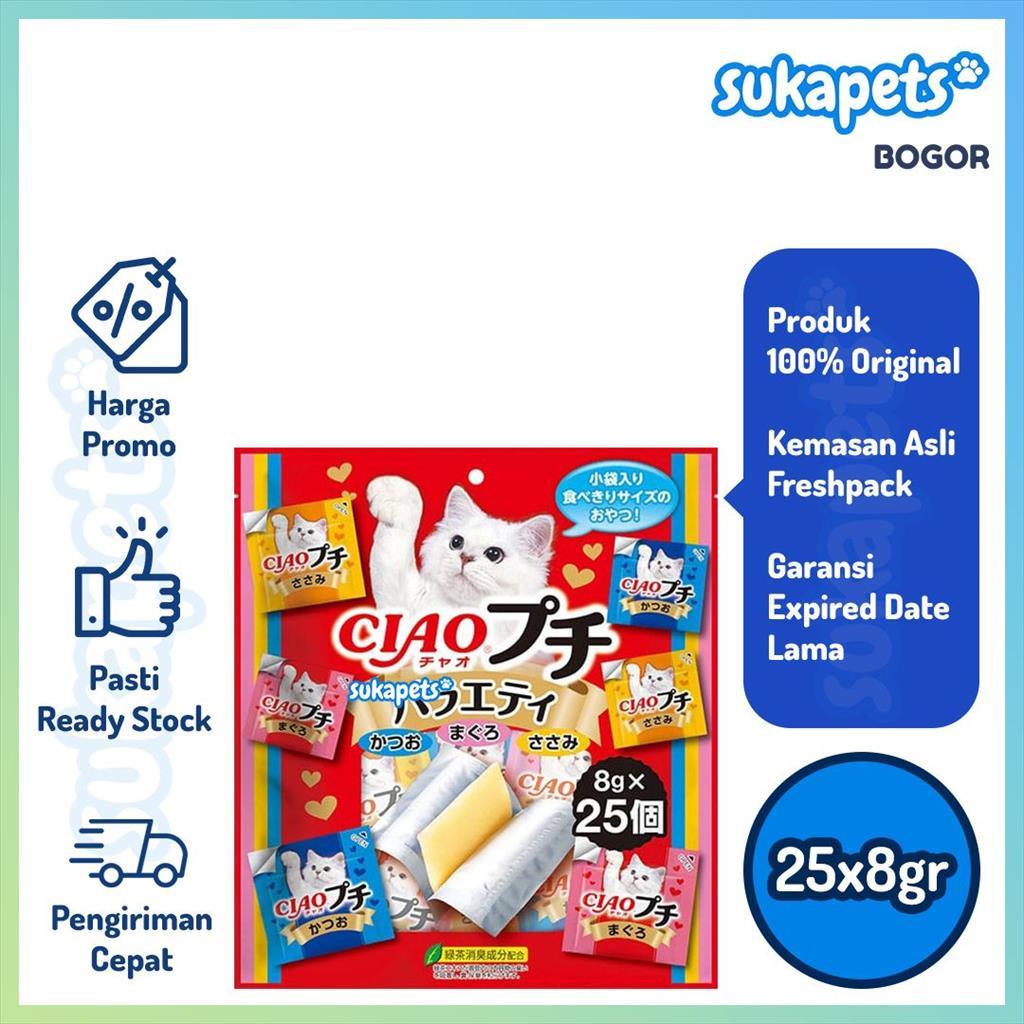 Ciao Churu Petite Variety Snack Kucing 25x8gr