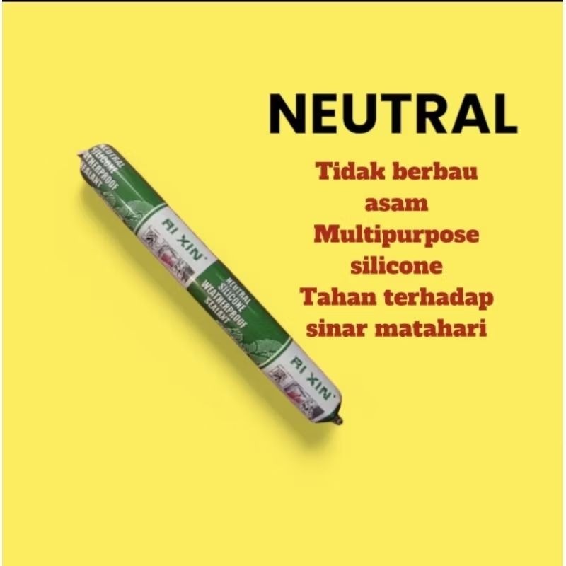 Sealant sosis netral/sealant kaca structure netral (Rixin) 600ml