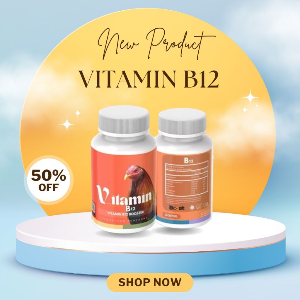 VITAMIN B12 BOSSTER - by BOOST Multivitamin Ayam B12 Penunjang Asupan Nutrisi Ayam Menjaga Kesehatan