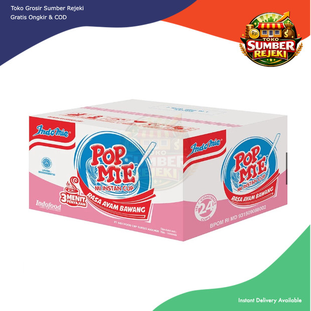 Pop Mie Kuah Rasa Ayam Bawang 1 Dus 24pcs