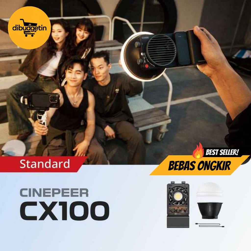 Zhiyun Cinepeer Lampu Flash Fill COB Light Tricolor 100W 4500mAh - CX100