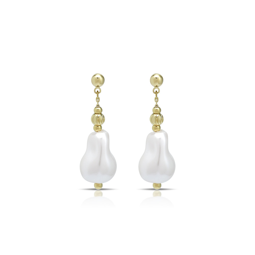 Anting Emas Mutiara Lalita -Lalita Pearl Gold Earrings