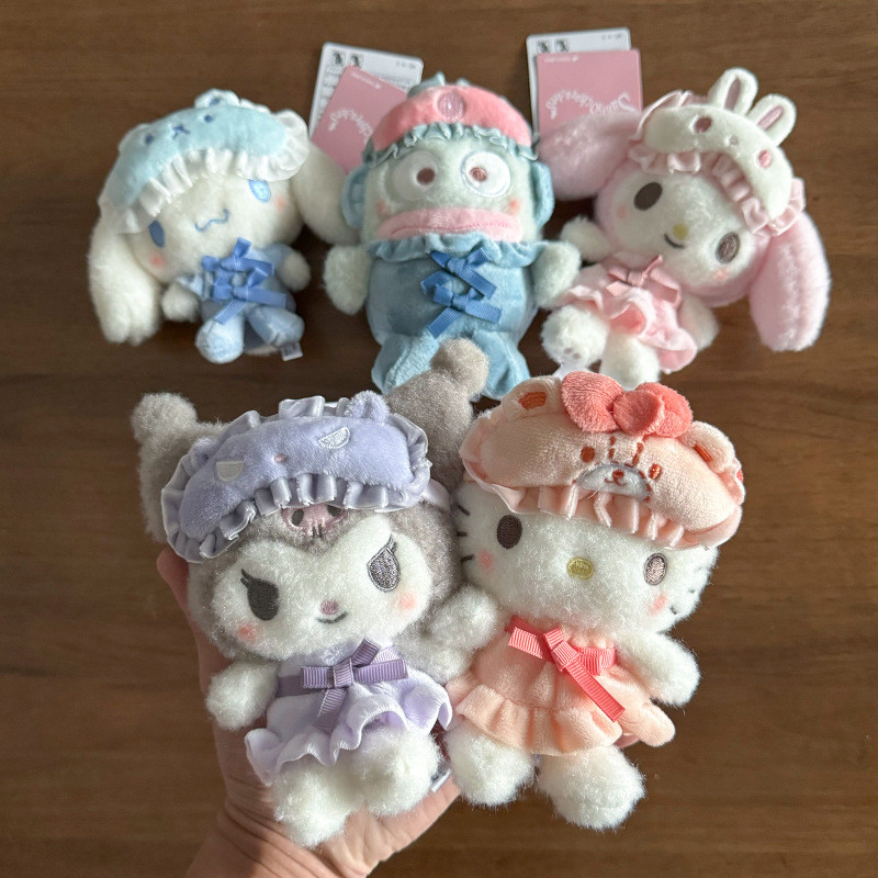 Kawaii Sanrio Hello Kitty Plush Doll Kuromi Cinnamoroll Bag Pent Anime Hangyodon Popular Cartoon Dol