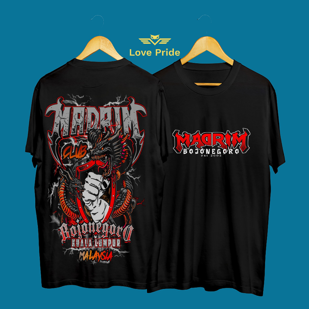 Kaos Tshirt Baju Distro PSHT Madrim Club Bojonegoro Kuala Lumpur Malaysia Premium Terbaru