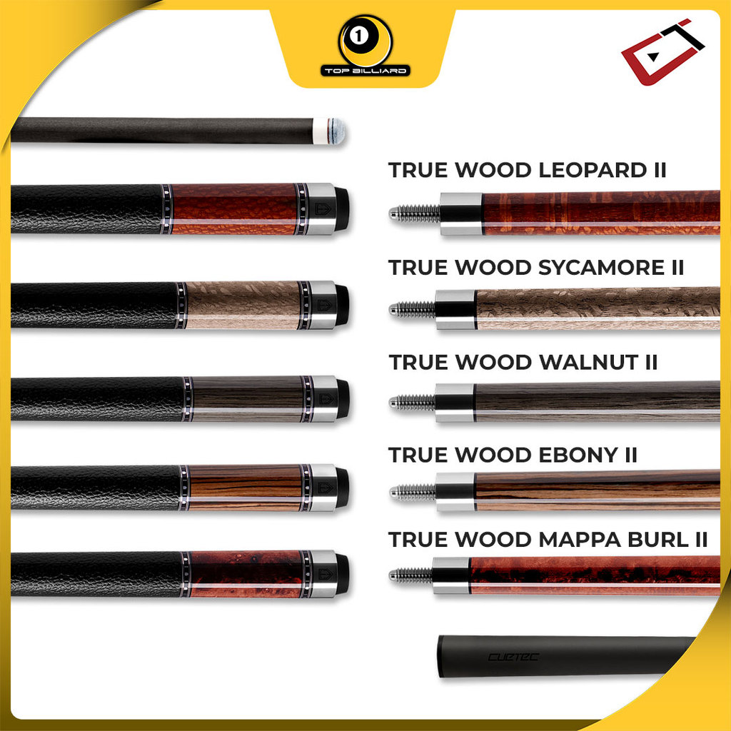 Stik Play Cuetec Truewood Edition Carbon Cue Billiard