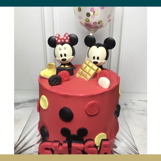 Kue Ulang Tahun Mickey / Cake Ultah Minnie Mouse Catering Malang DMT