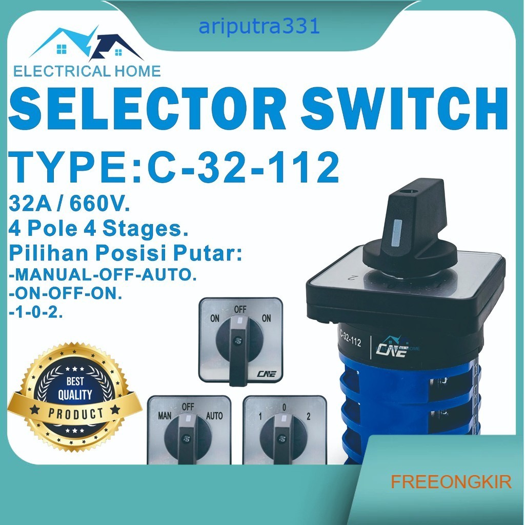 Selector Switch/ Cam Switch 32A 4P