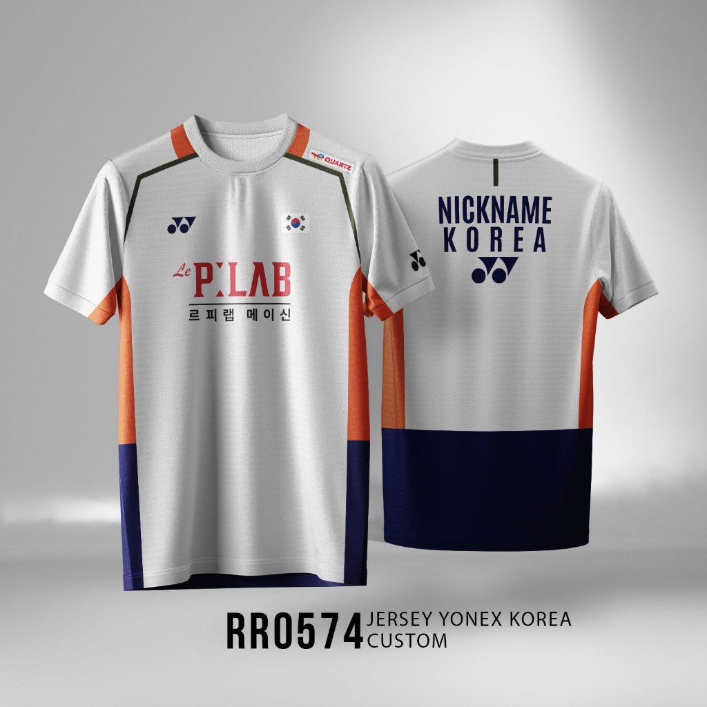 Kaos Jersey Badminton Custom Nama Desain YONEX KOREA Fullprint Ada Big Size
