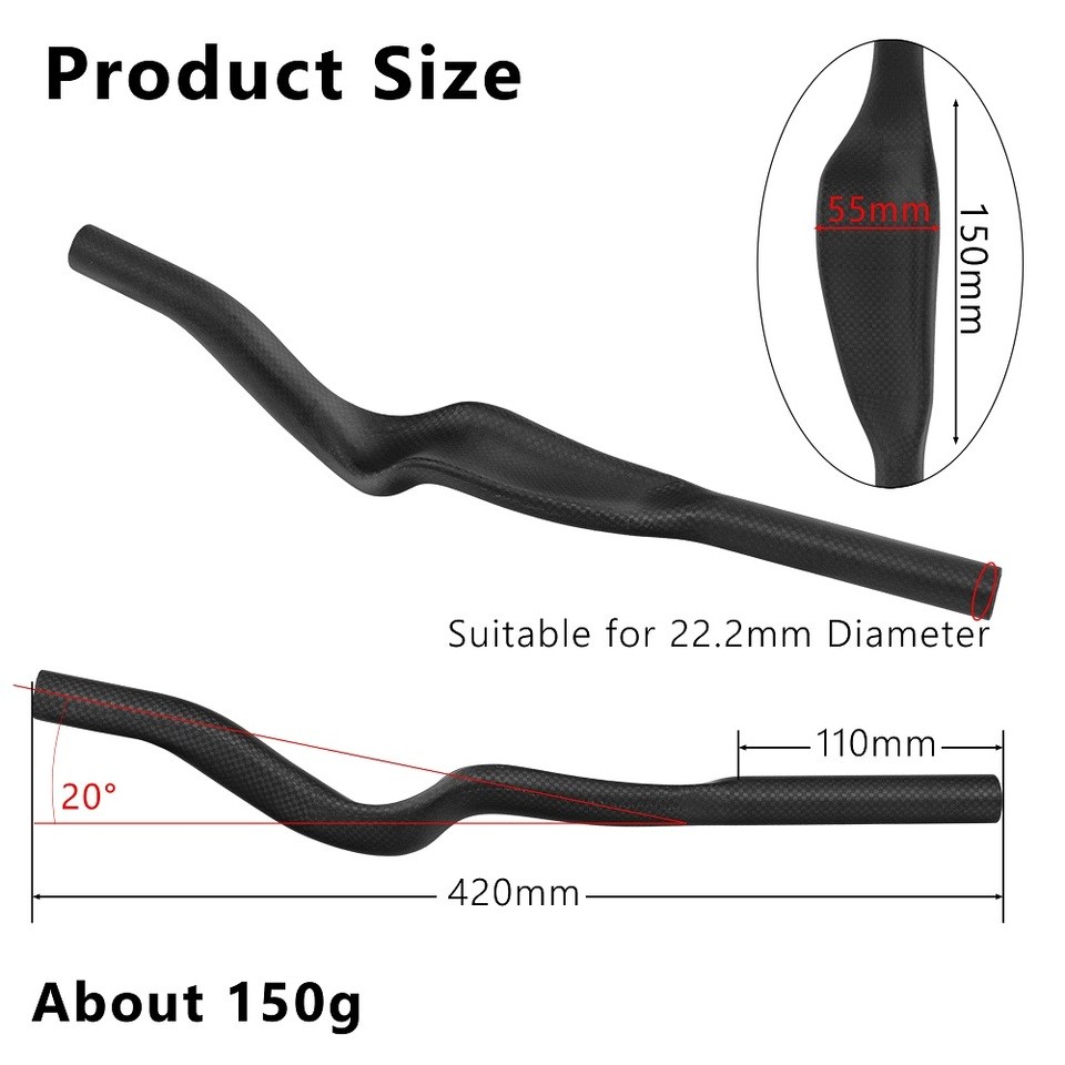 KOCEVLO Road Fixed Gear bike Triathlon Time Trial Carbon Bicycle Extended TT Rest Handle For Aero ha