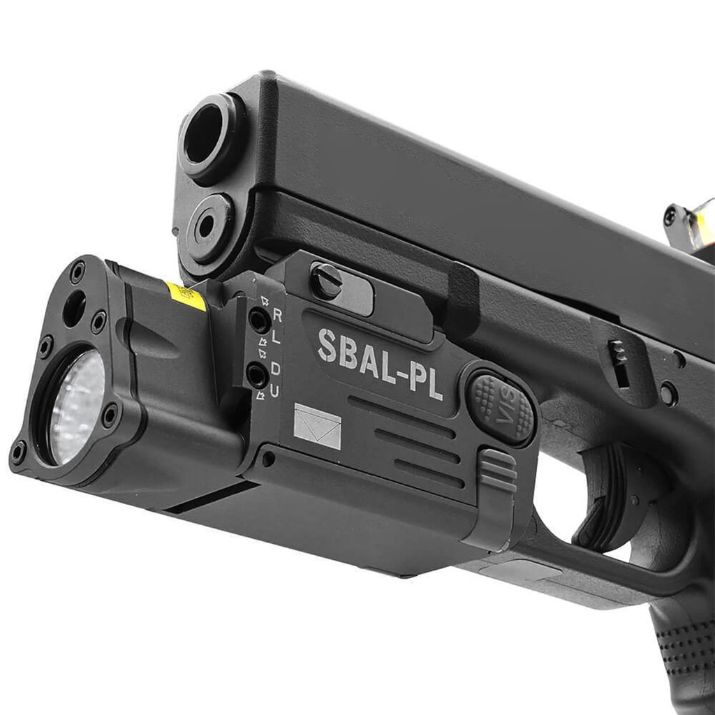 Tactical Metal SBAL-PL Red Laser LED Weapons Gun light For Glock 17 Airsoft Strobe Flashlight Huntin