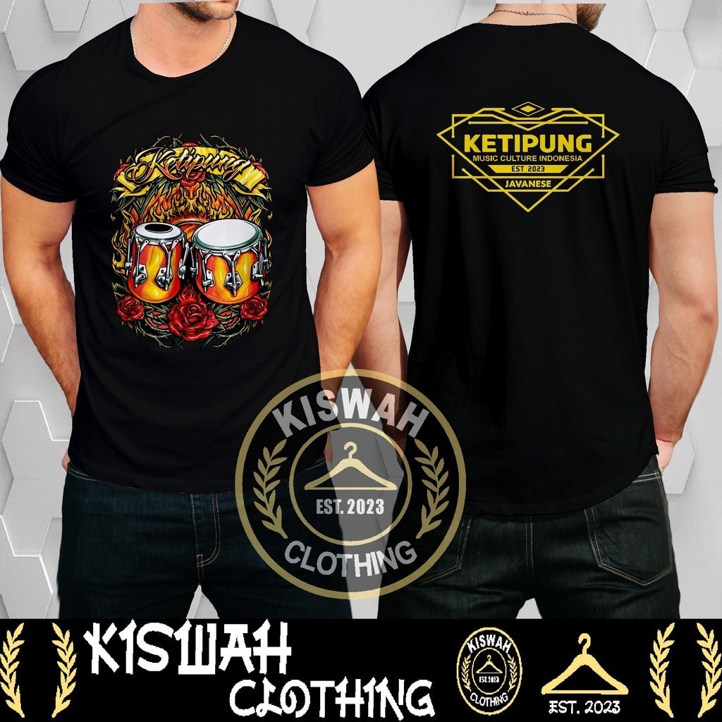 Kaos Tshirt Ketipung Seniman Kendang Dangdut Koplo Dangduters Baju Distro 30S PREMIUM FH TERMURAH