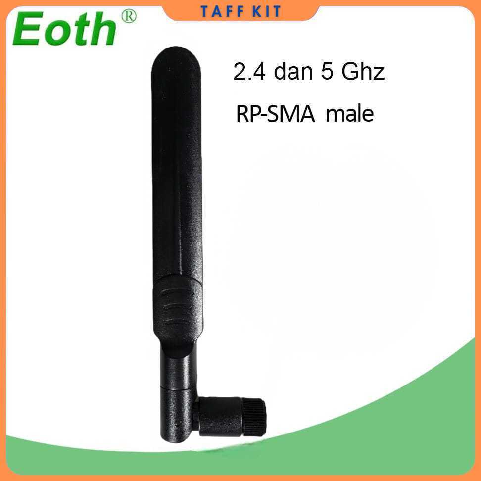 EOTH Antena Router WiFi Amplifier Dual Band 2.4 dan 5GHz RP-SMA Male