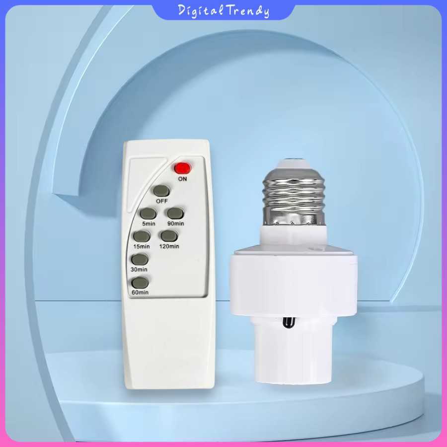 AMMTOO Fitting Lampu Bohlam E26 E27 dengan Remot Kontrol 40W - AMME27