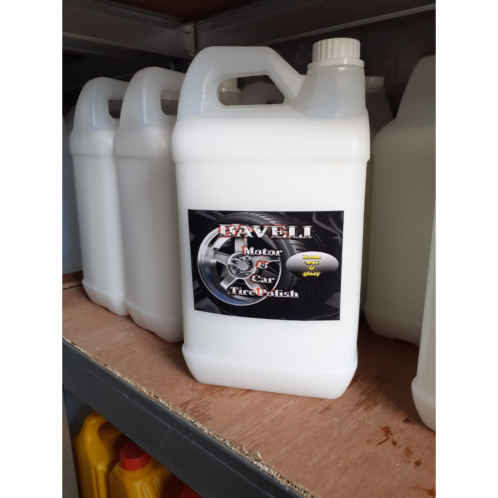 TergacorSemir Ban Berkualitas Isi 5 Liter DAVELI Semir ban Mobil dan MotorTerbaik