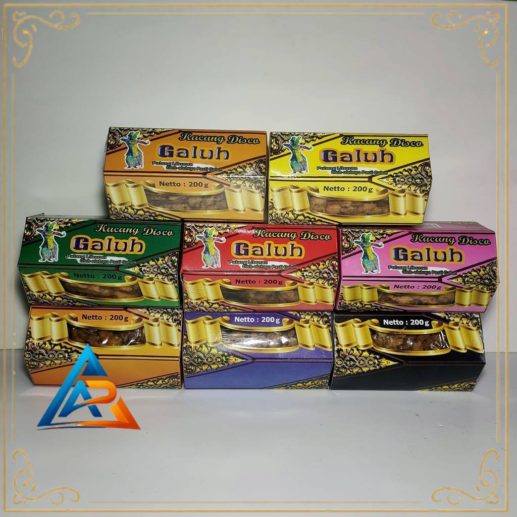 Kacang Goreng Tepung Galuh Box 200g Rasa BBQ Oleh Oleh Bali