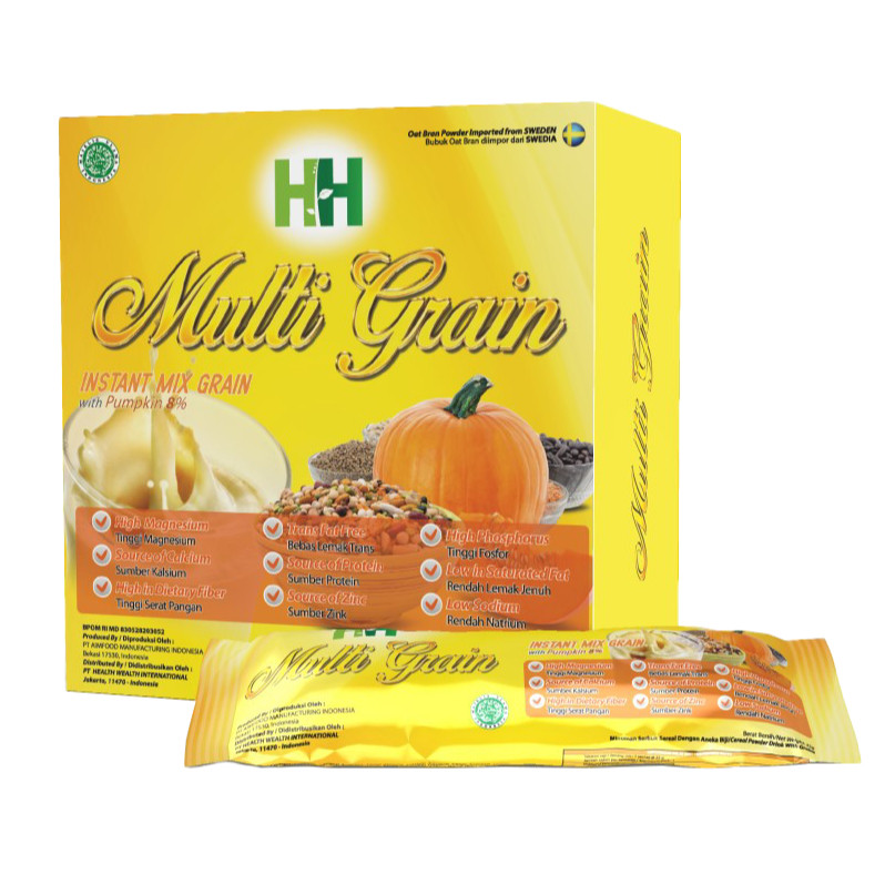 HH Multigrain HWI - Minuman Sereal untuk Sehat dan Diet - 1 Bok isi 20 Saset