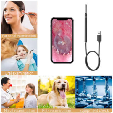 Kuat dan Original 100% -  Kamera Endoskopi Pembersih Telinga HD Endoscope USB Korek Kuping Camera US