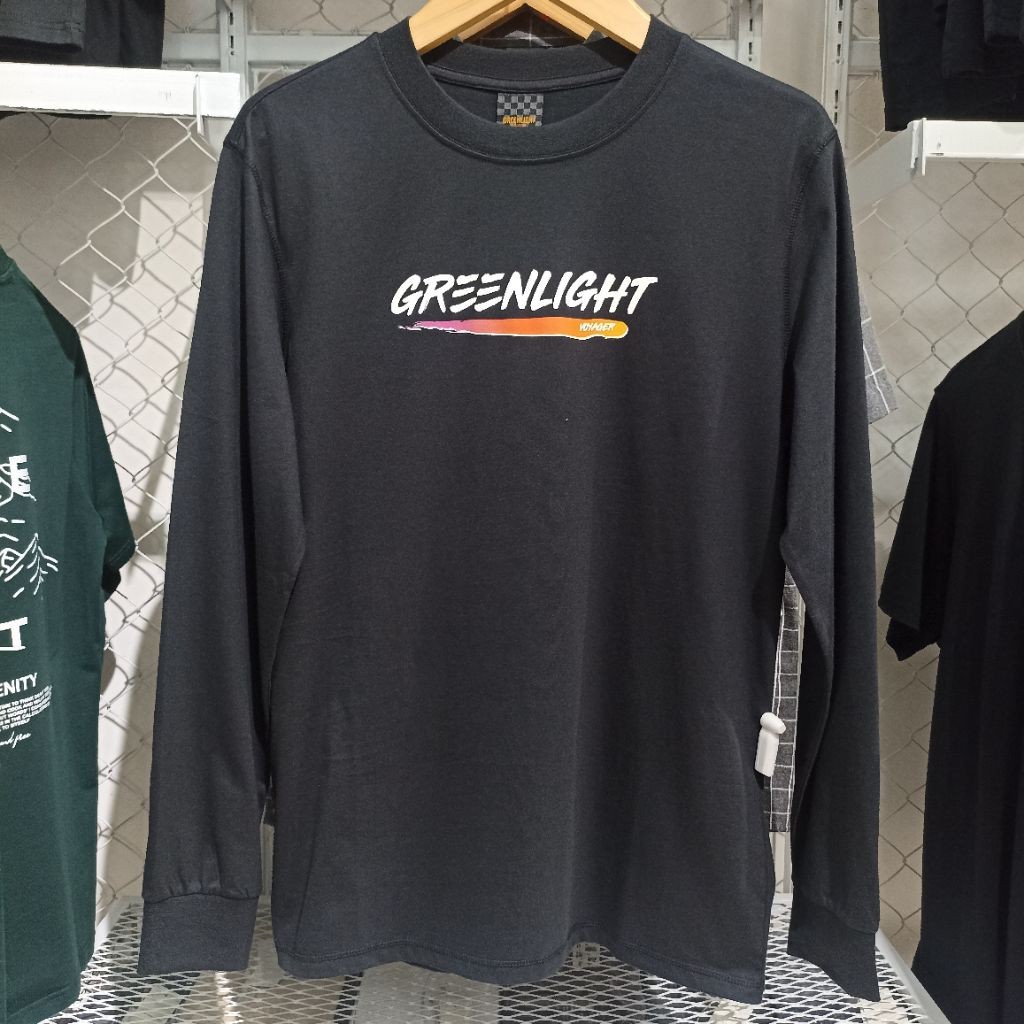 Dijamin 100%  GREENLIGHT - KAOS PRIA TANGAN PANJANG REGULAR FIT ORIGINAL GREENLIGHT