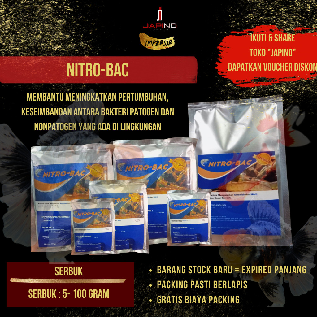 Nitro-Bac Probiotik Nitrobacter Kemasan Besar / nitrobacter / probiotik nitrobacter / probiotik nitr