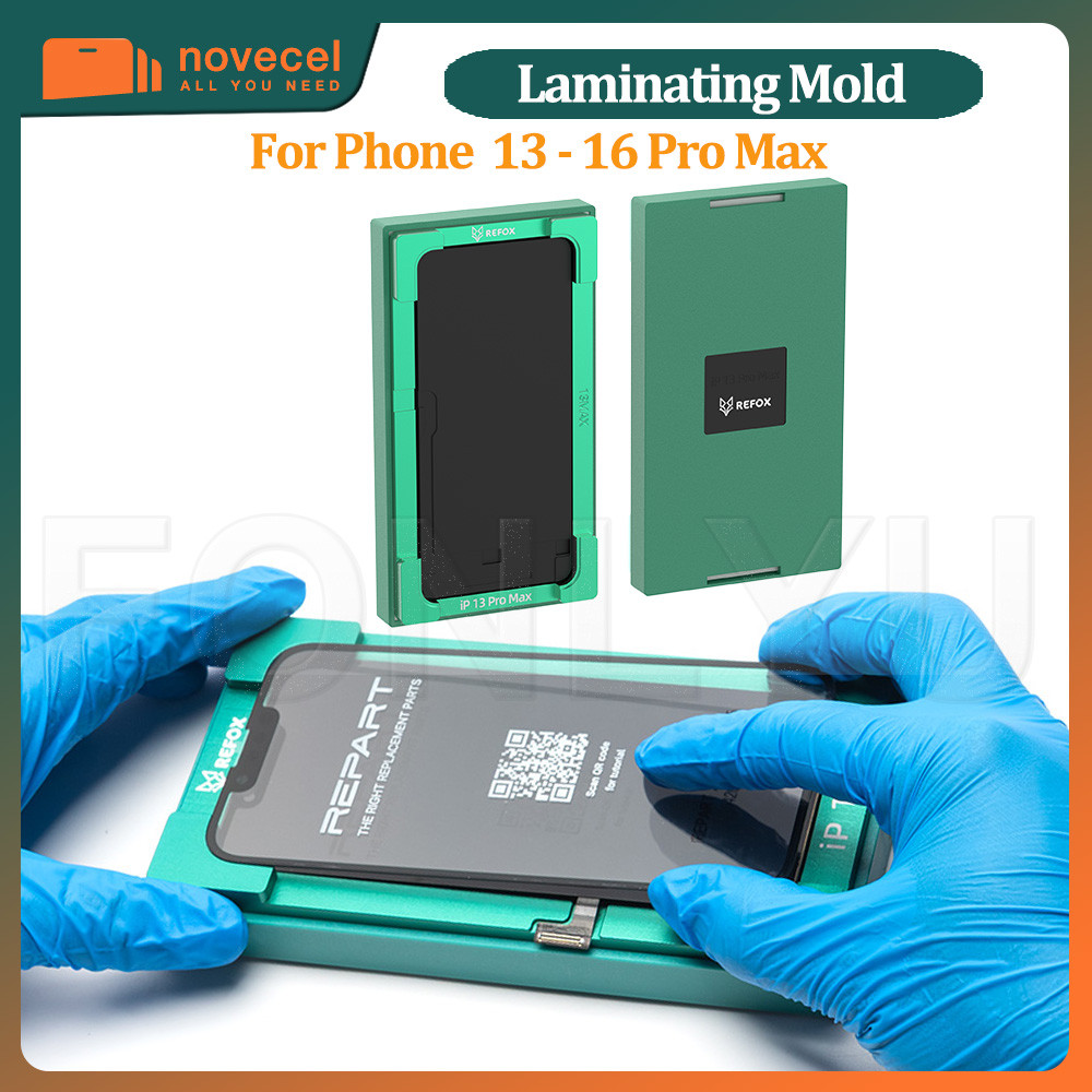 Refox LCD Screen OCA Plate Alignment Laminating Mold Position Fitting for iPhone 16 15 14 13 Pro max
