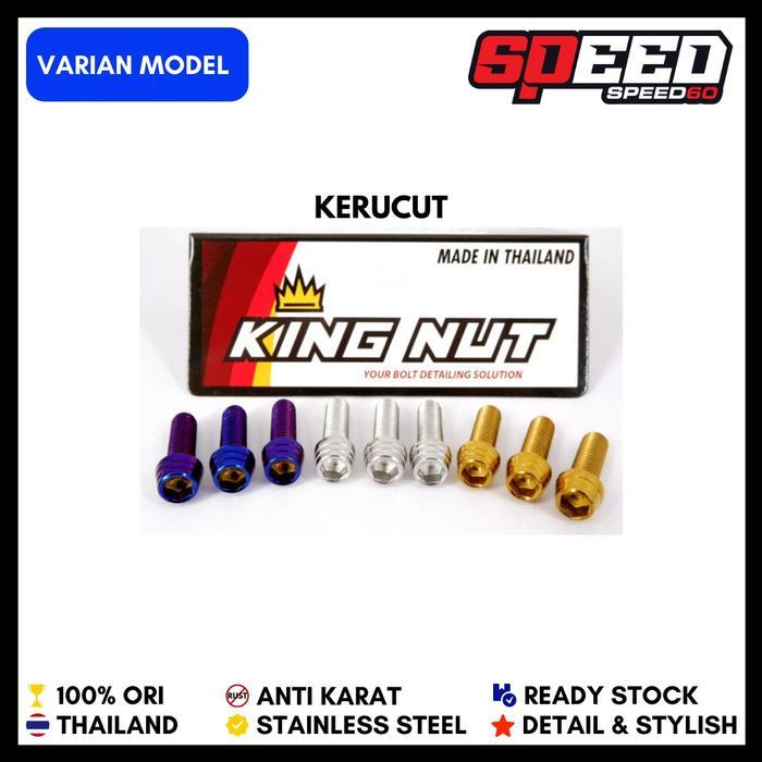 BIG SALE =Aksesoris Motor= Probolt Baut Saklar Yamaha Mio Xeon GT 125 Stainless King Nut Thailand - 