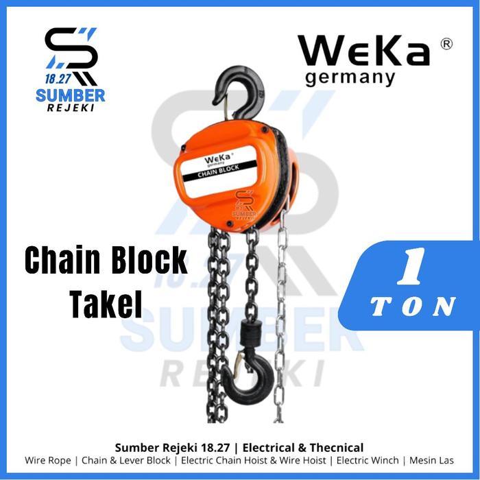 Chain Block Weka Germany 1 Ton × 3 -15 Meter - 15 Meter